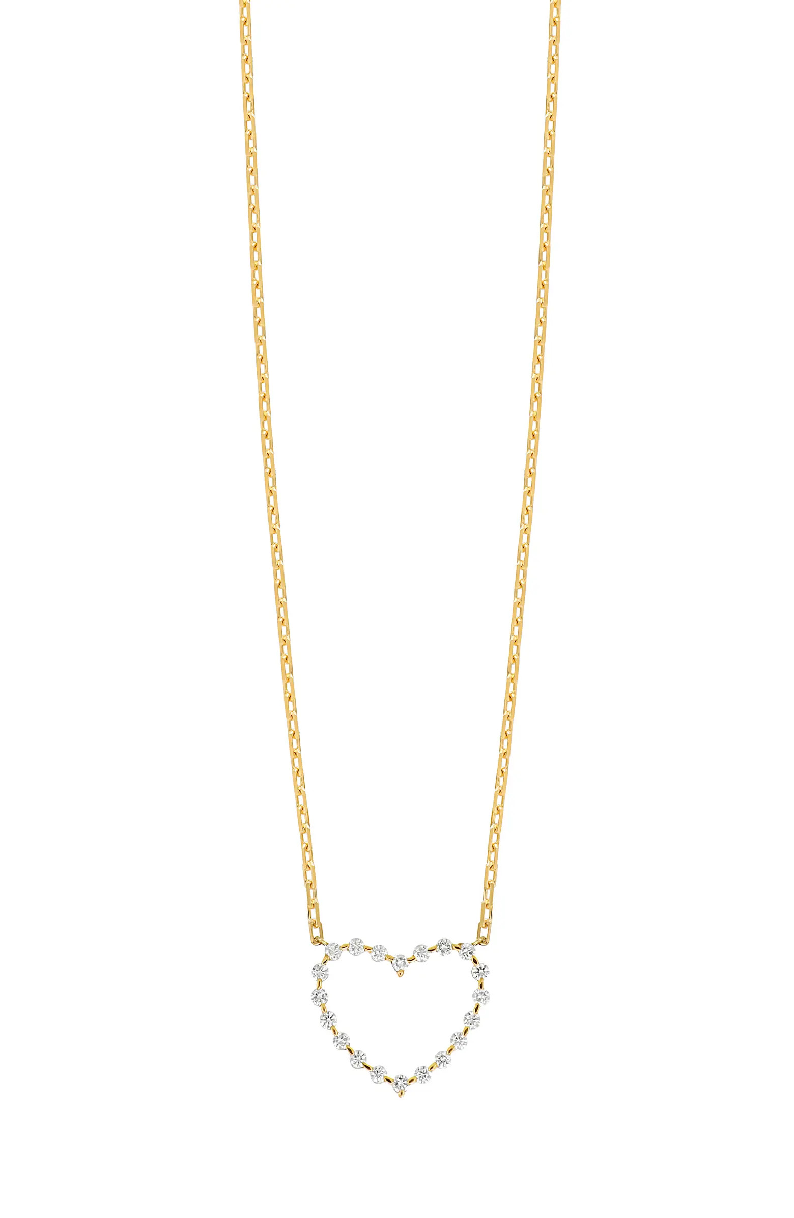 Liora Trend Diamond Heart Pendant Necklace | Nordstrom