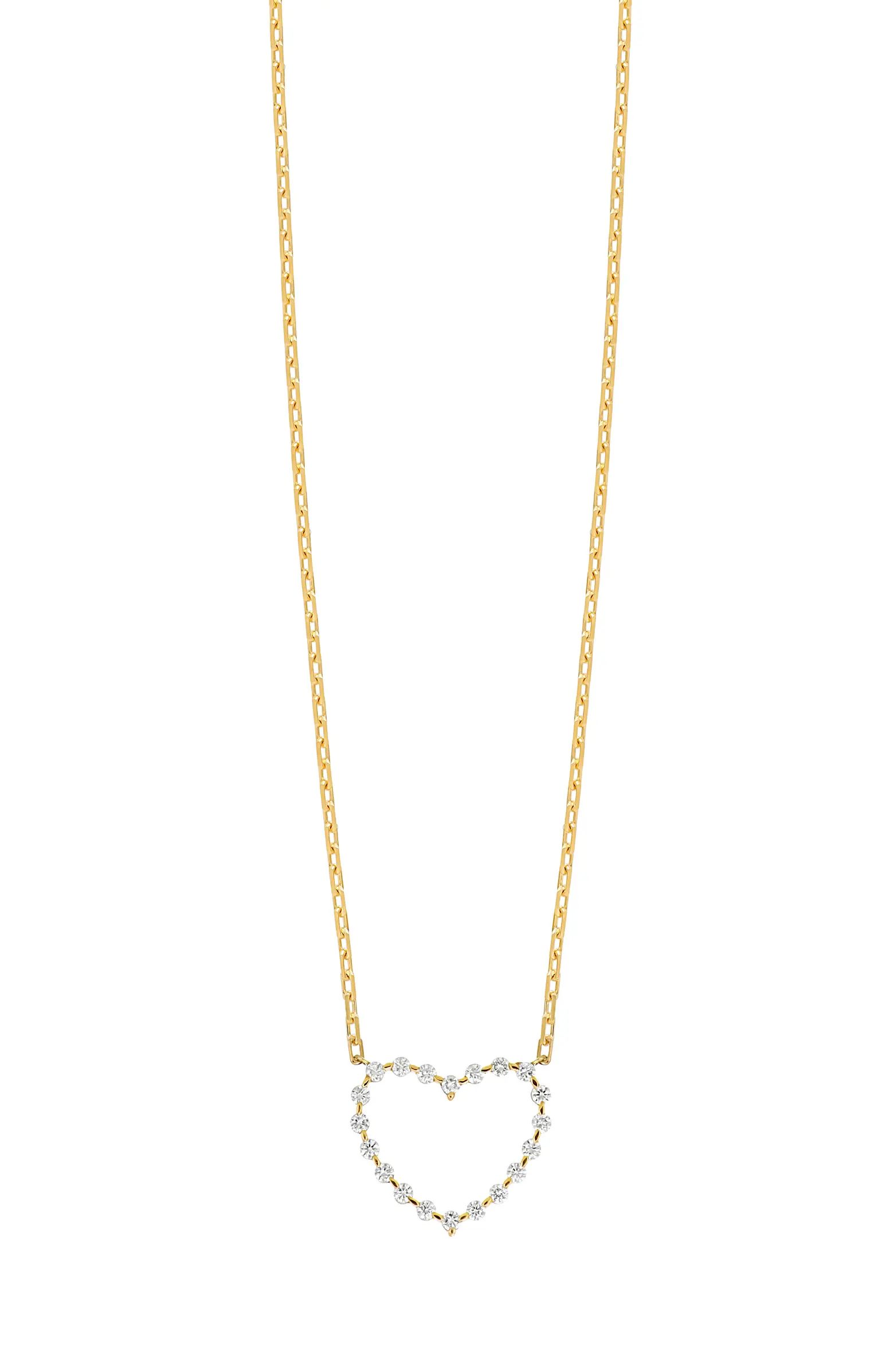 Liora Trend Diamond Heart Pendant Necklace | Nordstrom
