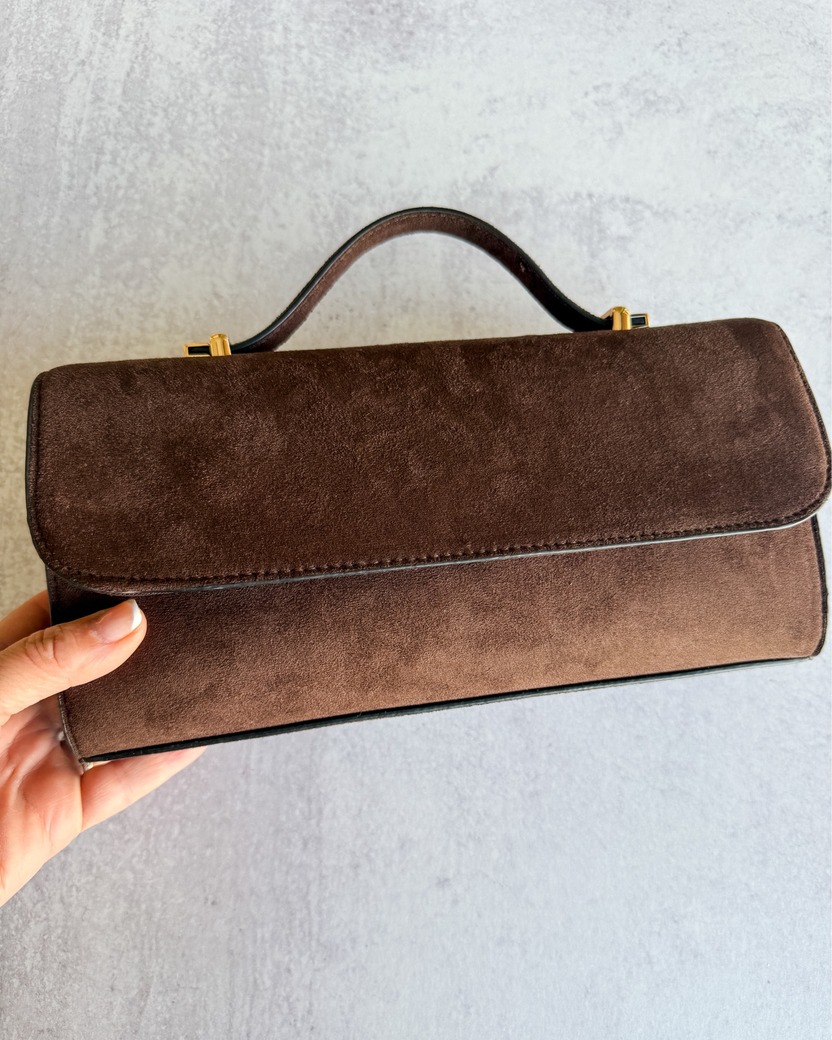 Just 👀 this Faux Suede Top Handle Clutch from 🎯 and thought it would be perfect with fall dresses ...stylish with a great price 🏷️

#LTKgrwm #LTKSeasonal #LTKWedding