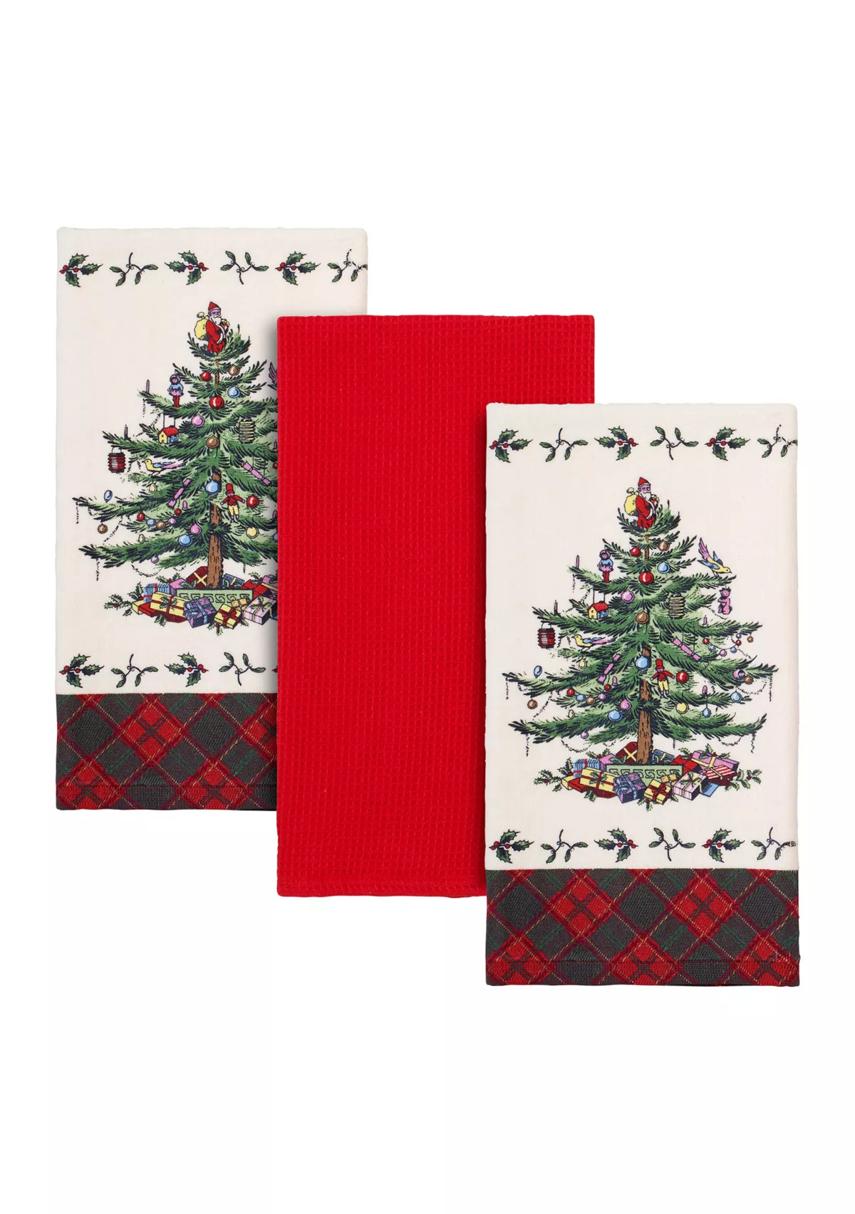 Christmas Tree Tartan Towel Set | Belk