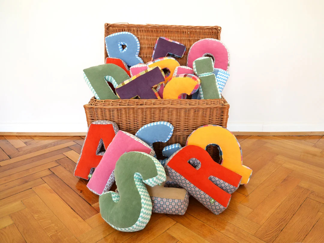 A Cuddly Letter, ABC, Letter Pillow, Cuddly Pillow, Name Pillow, Christening Gift, Birth Gift, Pi... | Etsy (US)