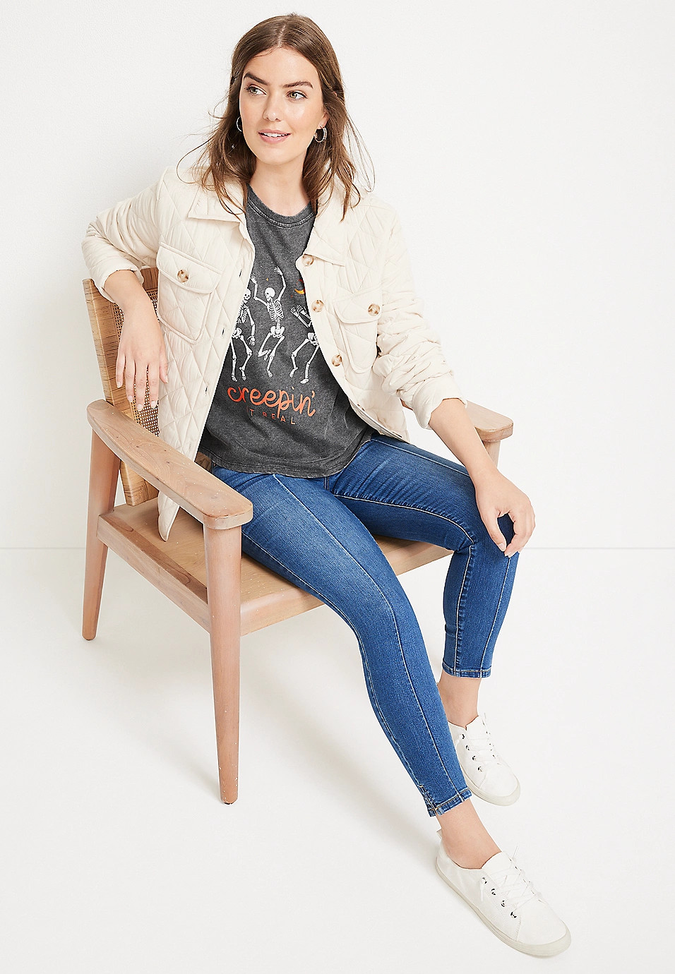 Creepin It Real Graphic Tee | Maurices