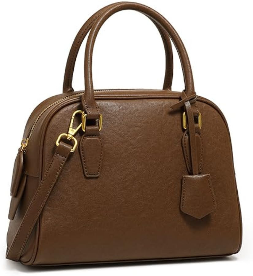 Genuine leather cowhide women's handbag detachable shoulder strap crossbody shoulder tote bag | Amazon (US)