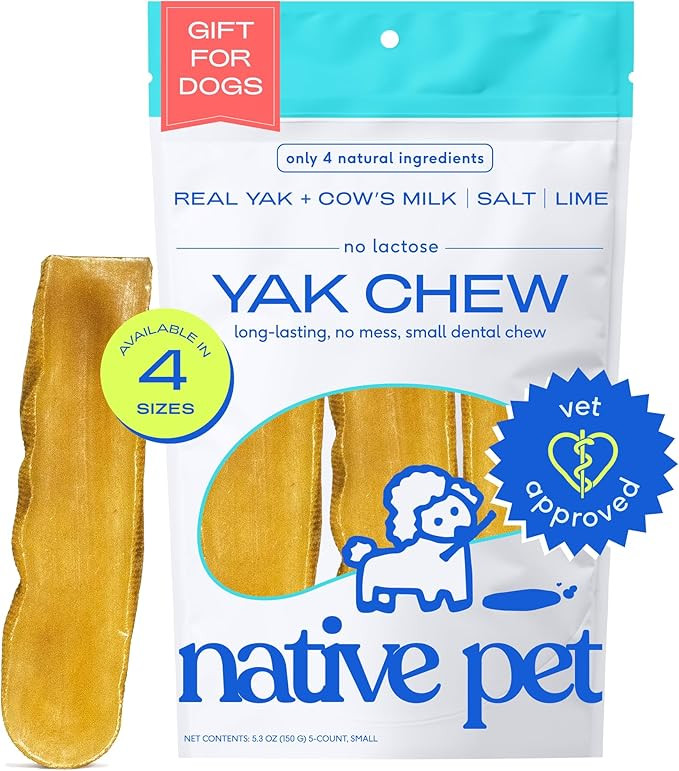 Native Pet Yaks Chews - Long-Lasting Yak Cheese Himalayan Dog Chews - All Natural Dental Chews fo... | Amazon (US)
