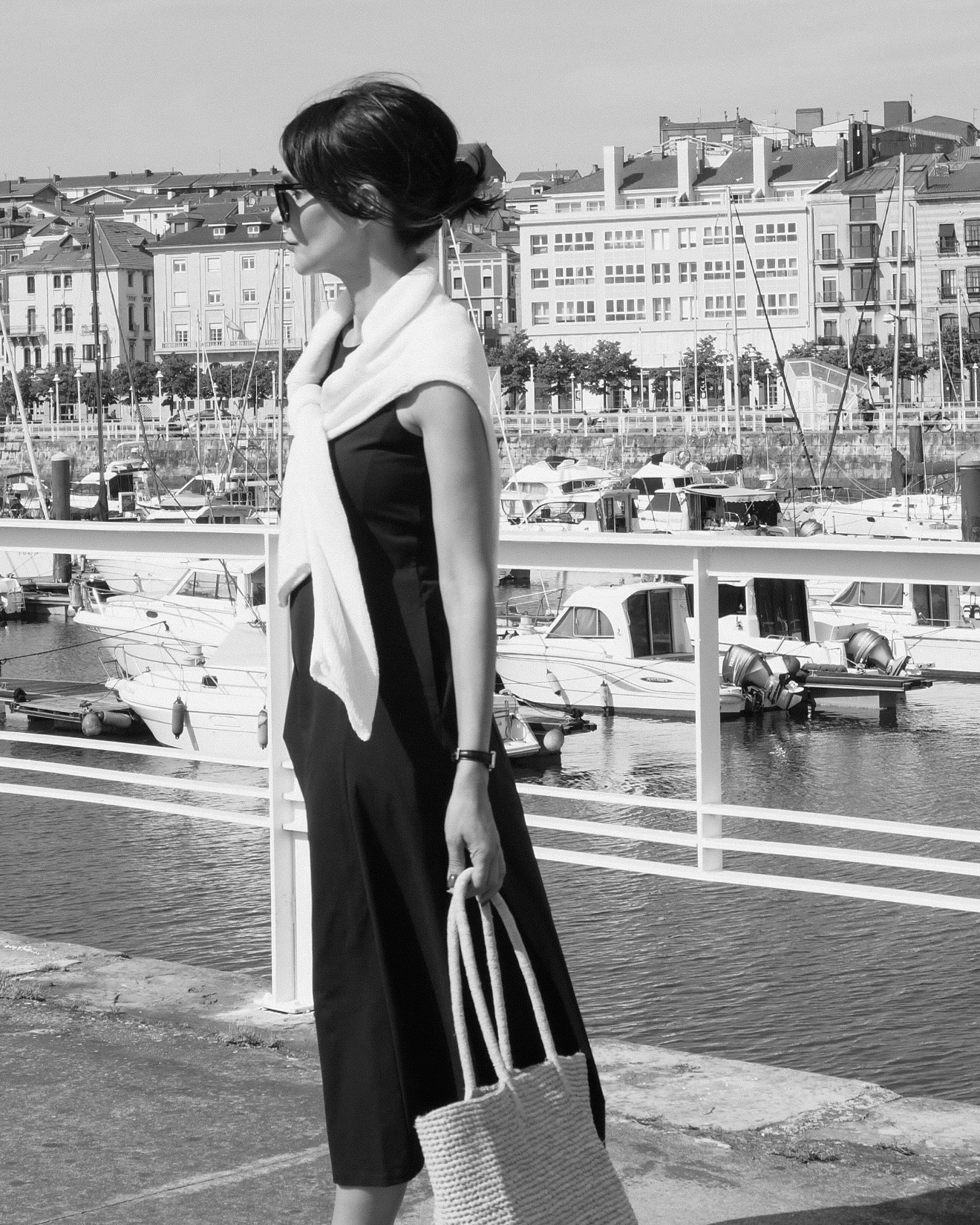 I don’t need much. A black dress, a raffia bag, and a city by the sea.

Outfit details linked in bio via LTK.

#quietluxury #minimalistchic #dailyoutfit #summer