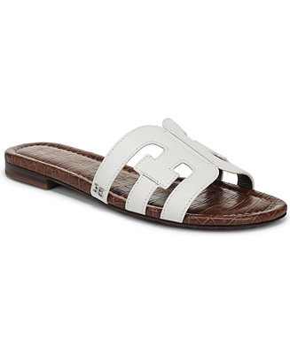 Sam Edelman Bay Slip-On Flat Leather Casual Sandals - Macy's | Macy's