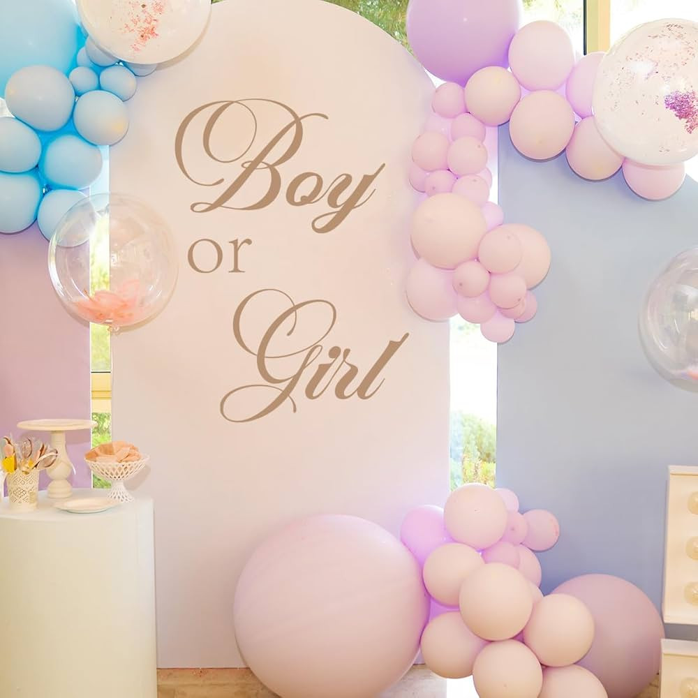 Boy or Girl Sign Gender Reveal Baby Shower Party Decals Baby Shower Party Decal Sign Gold l Welco... | Amazon (US)