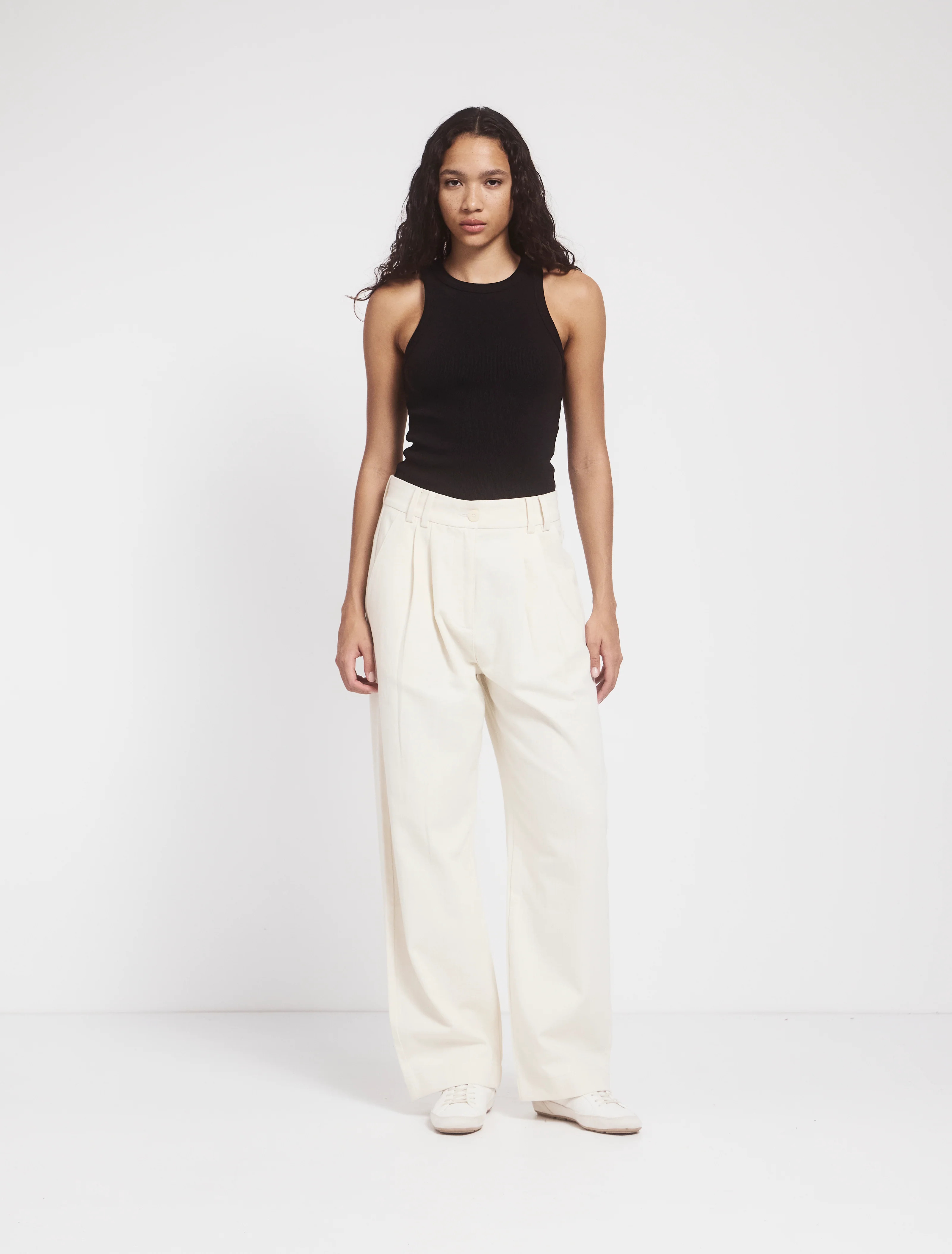 Apollo Loose Pant in Whisper White | NinetyPercent