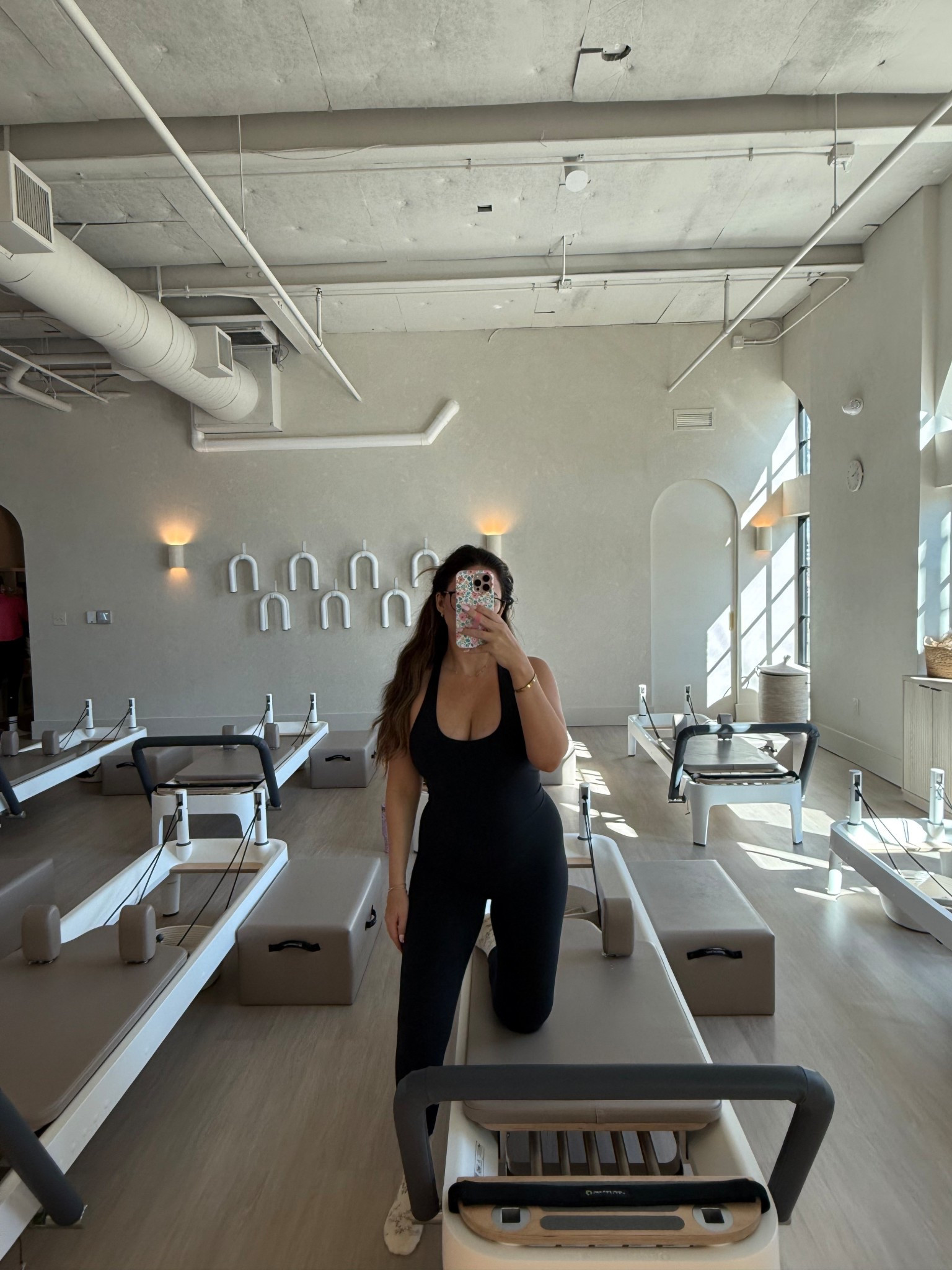 Onesie I wore to Pilates in size medium! Very flattering and comfy. 

#onepiece #halter #athleisure 

#LTKActive