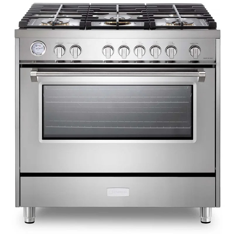 Verona 36" 5 Cubic Feet Gas Freestanding Range | Wayfair North America