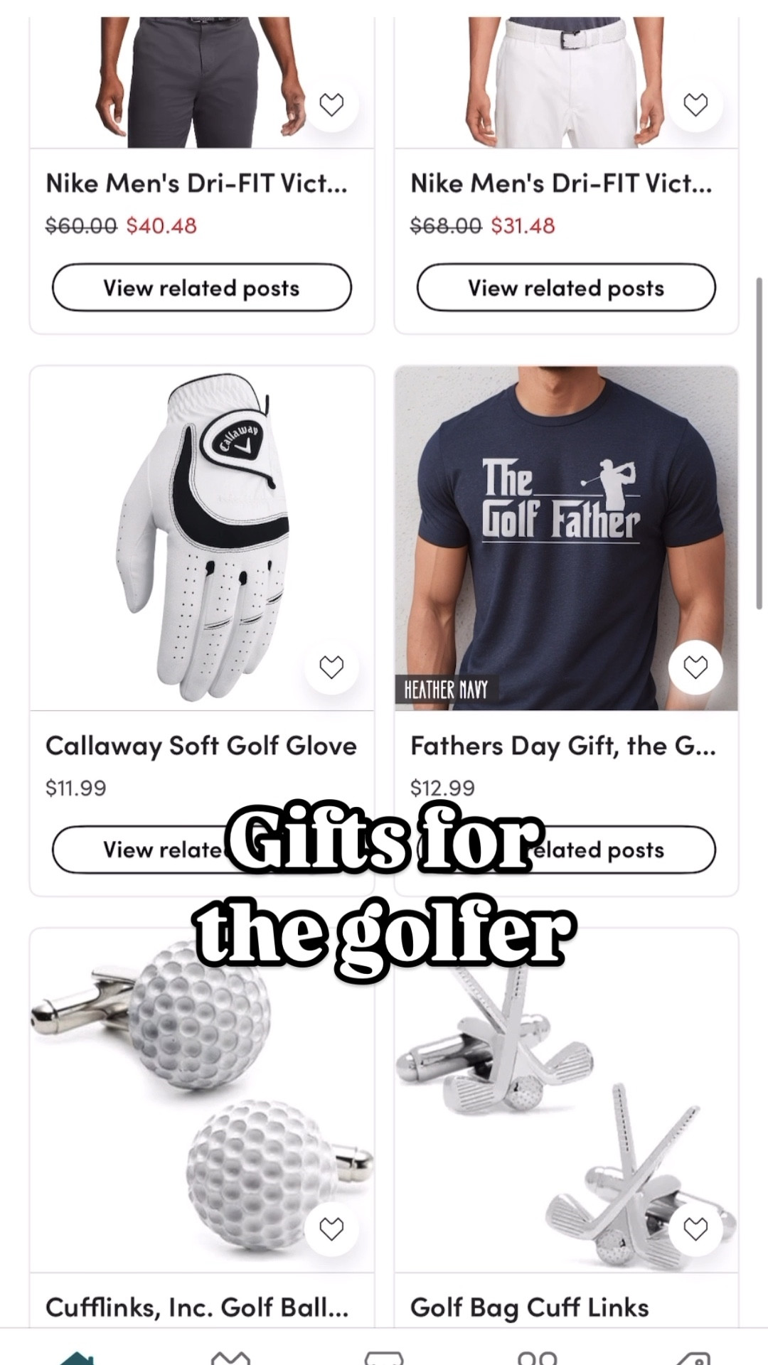 Gifts for dad , father in law , husband , golfer 
Gifts for men 
Gifts for him 

#LTKMens #LTKSeasonal #LTKGiftGuide