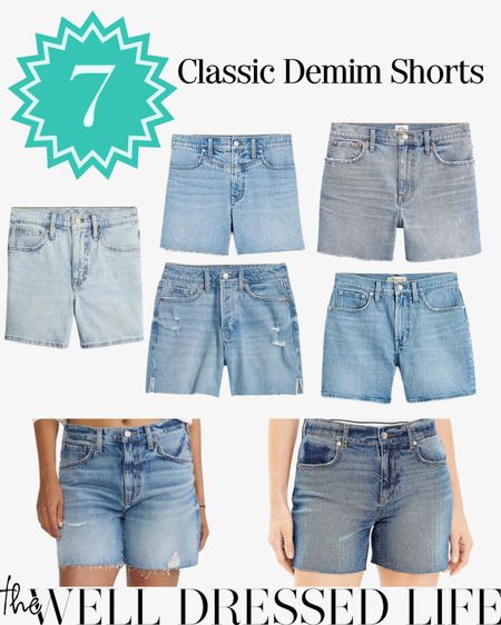 7 classic and ageless denim shorts for summer available in many sizes!

#LTKstyletip #LTKSeasonal #LTKFind