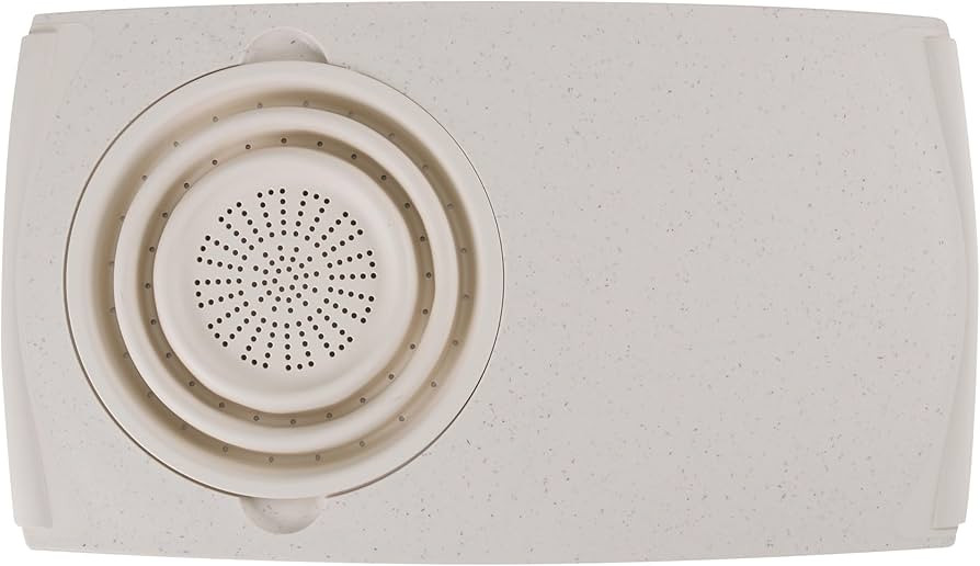 Dexas Over the Sink PolyFiber Flax Cutting Board with Collapsible Colander Strainer, 11.5 x 20", ... | Amazon (US)