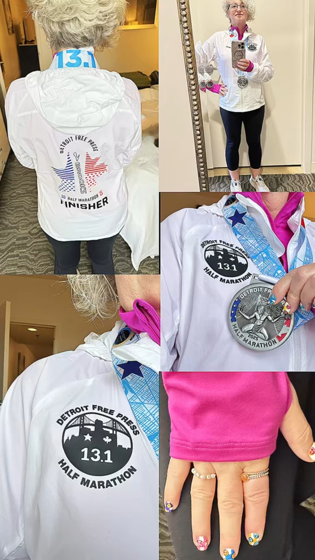 My second state (and country) half marathon is complete! Finisher jacket, long sleeved shirt and shoes are by Brooks. Capris are by flipbelt. It made for the perfect post race lounging/runaround outfit  

#LTKMidsize #LTKActive #LTKPetite