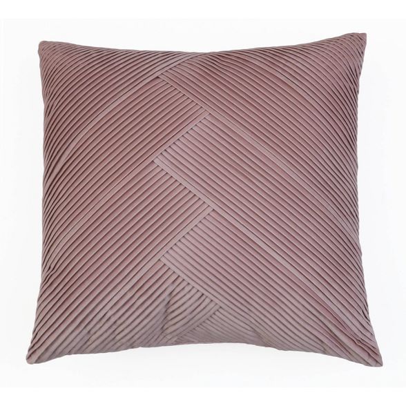 20"x20" Abigail Pleated Velvet Pillow - Decor Therapy | Target