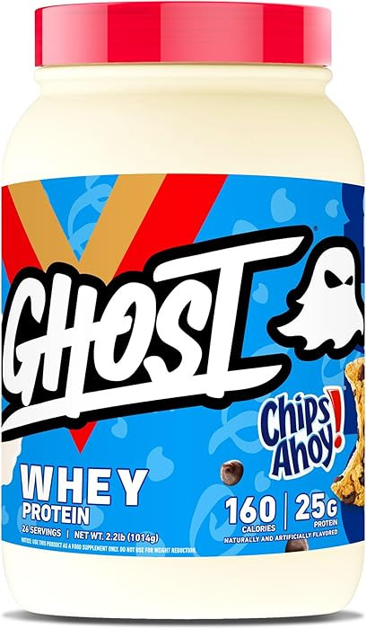 GHOST Whey Protein Powder, Chips Ahoy! - 2LB, 25G of Protein - Whey Protein Blend - ­Post Workou... | Amazon (US)