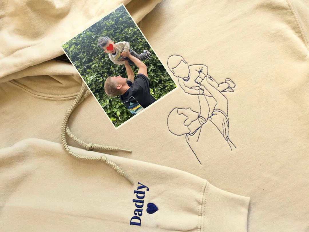 EMBROIDERED| Father Day Sweatshirt, Dad Hoodie - Personalized Gifts for Dad from Daughter or Son ... | Etsy (US)