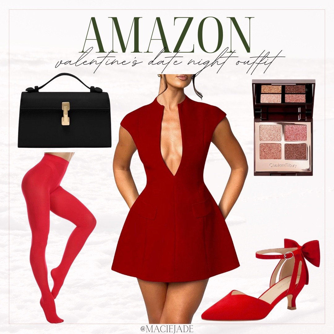 Amazon Valentine’s Date Night Outfit😍❤️ valentine’s day outfit, date night outfit inspo, valentine’s outfit inspo, red dress outfit, red date night outfit 

#LTKgrwm #LTKValentine #LTKootd