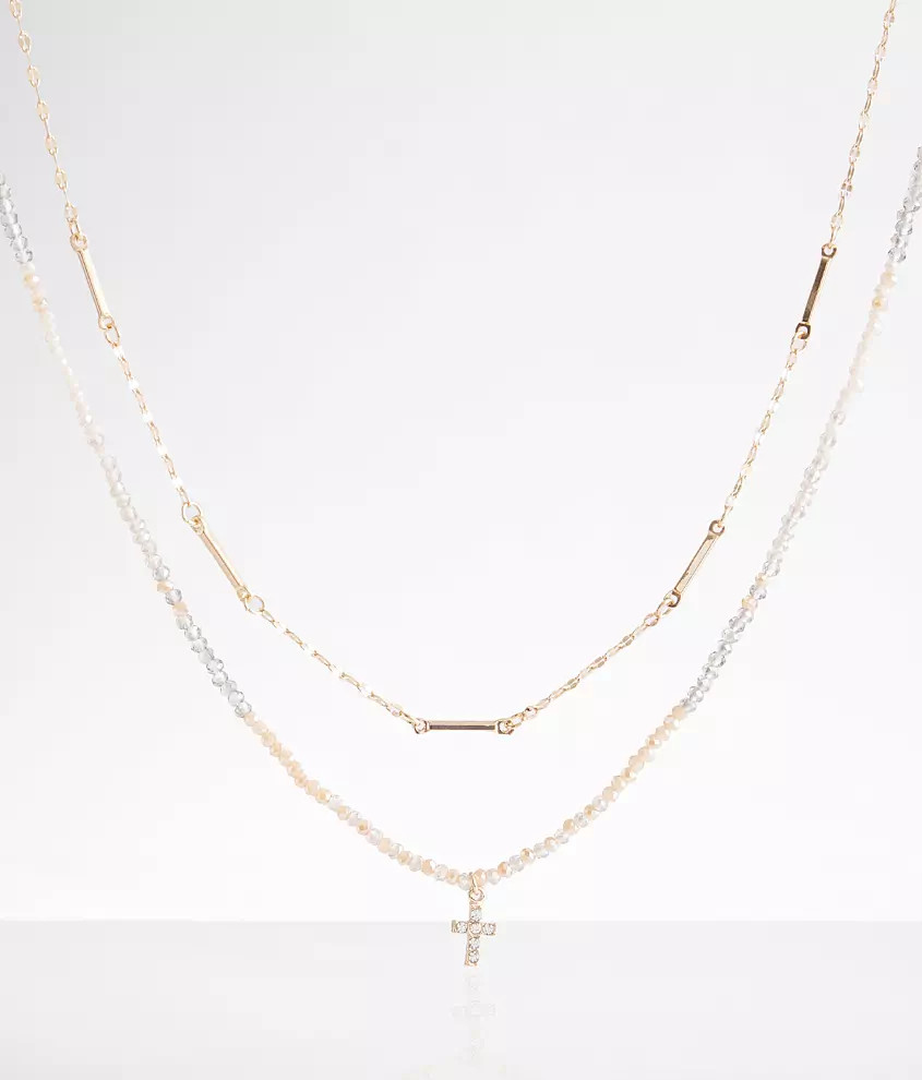 2 Pack Cross Necklace Set | Buckle