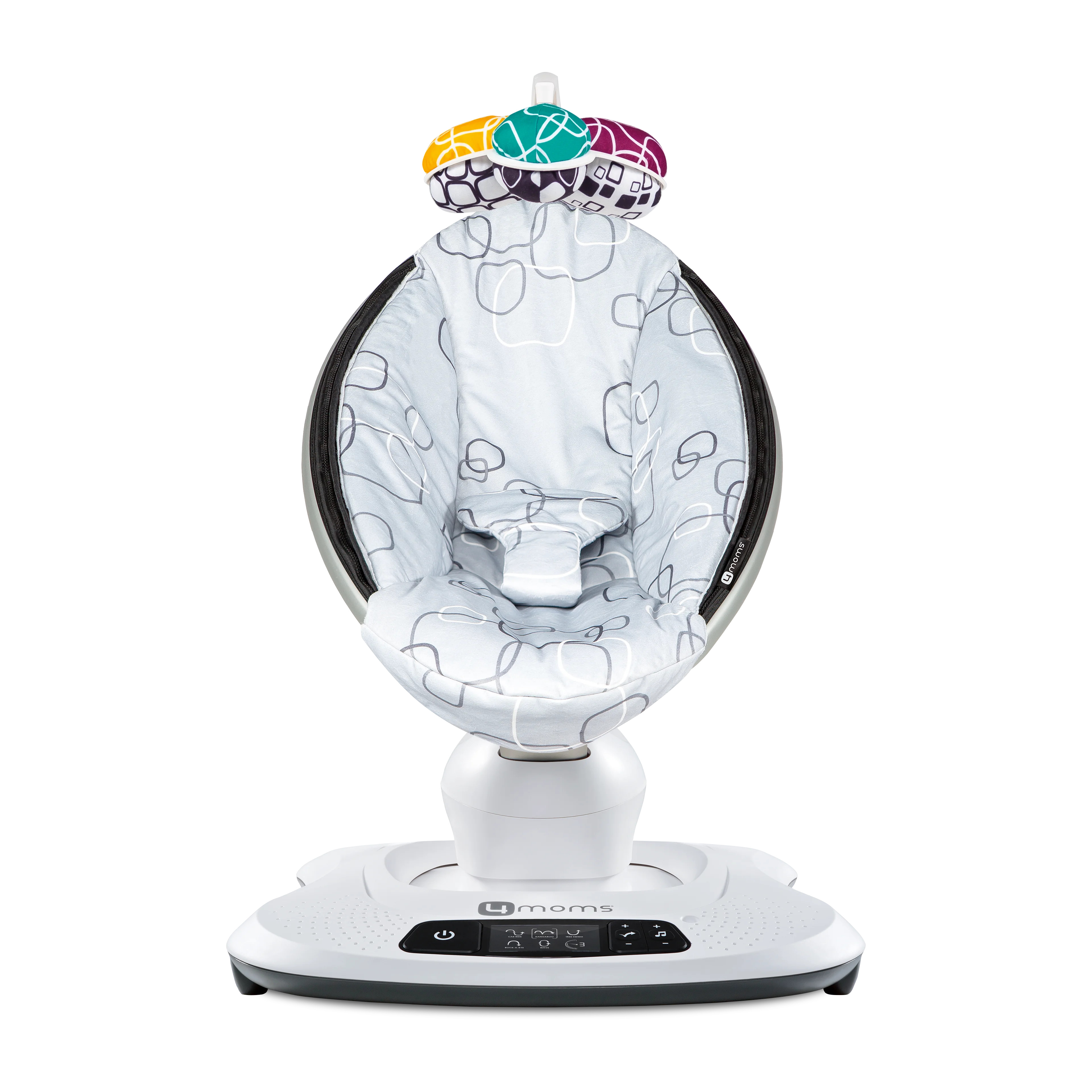 4moms® mamaRoo®4 | 5 unique motions | Bluetooth Enabled Baby Swing | Silver Plush | Walmart (US)