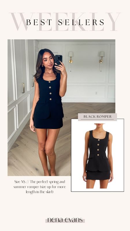 Weekly best sellers! Wearing size xs in romper (size up for extra length in the skirt) 


Spring outfit 
Casual outfit 
Romper outfit 
Weekend outfit 

#LTKfindsunder50 #LTKfindsunder100 #LTKstyletip