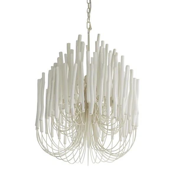 Tilda Unique / Statement Tiered Chandelier with Wood Accents | Perigold