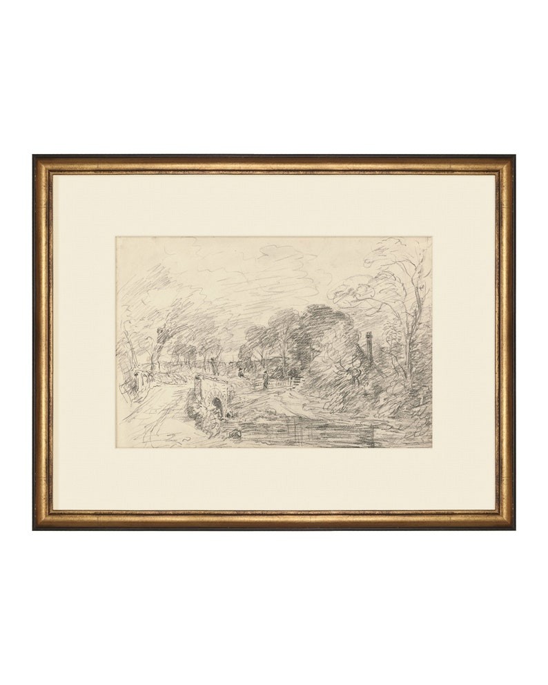 Promenade Drawing I. Landscape Drawing. Landscape Sketch - Etsy | Etsy (US)