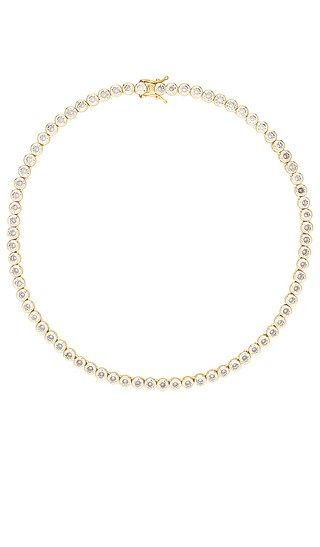 Crystal Bezel Necklace in Gold | Revolve Clothing (Global)
