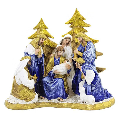 Christmas Nativity Blue Gold Roman, Inc  -  Decorative Figurines | Target