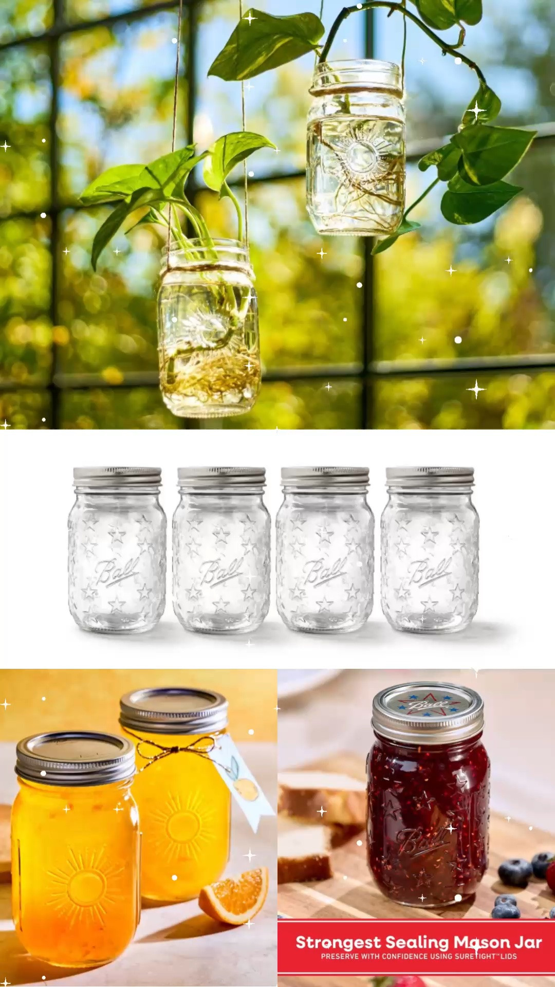 I just bought these adorable sun and star Ball jars for my iced coffee! ☀️✨ They’re each wide mouth and 16 oz so they’re the perfect size! The lid will also be super convenient when I feel like a shaken esspresso! I love the idea of using the sun jars as hanging planters for propagating too! 🌱

They’re both limited edition and showing as low in stock! Grab them while you can! Can’t wait for mine to arrive! 

Keywords: canning, glass jar, drinking class, novelty, limited edition, cup with lid, celestial

#LTKHome #LTKfoodie #LTKdayinmylife