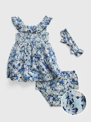 Baby Smocked Floral Dress Set | Gap (US)