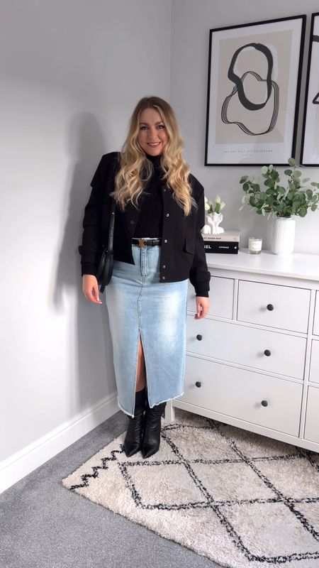The first of the spring outfits 💐

Denim midi skirt, bomber jacket, slouchy boots, brunch outfit 

#LTKxSpaceNK

#LTKeurope #LTKstyletip #LTKmidsize