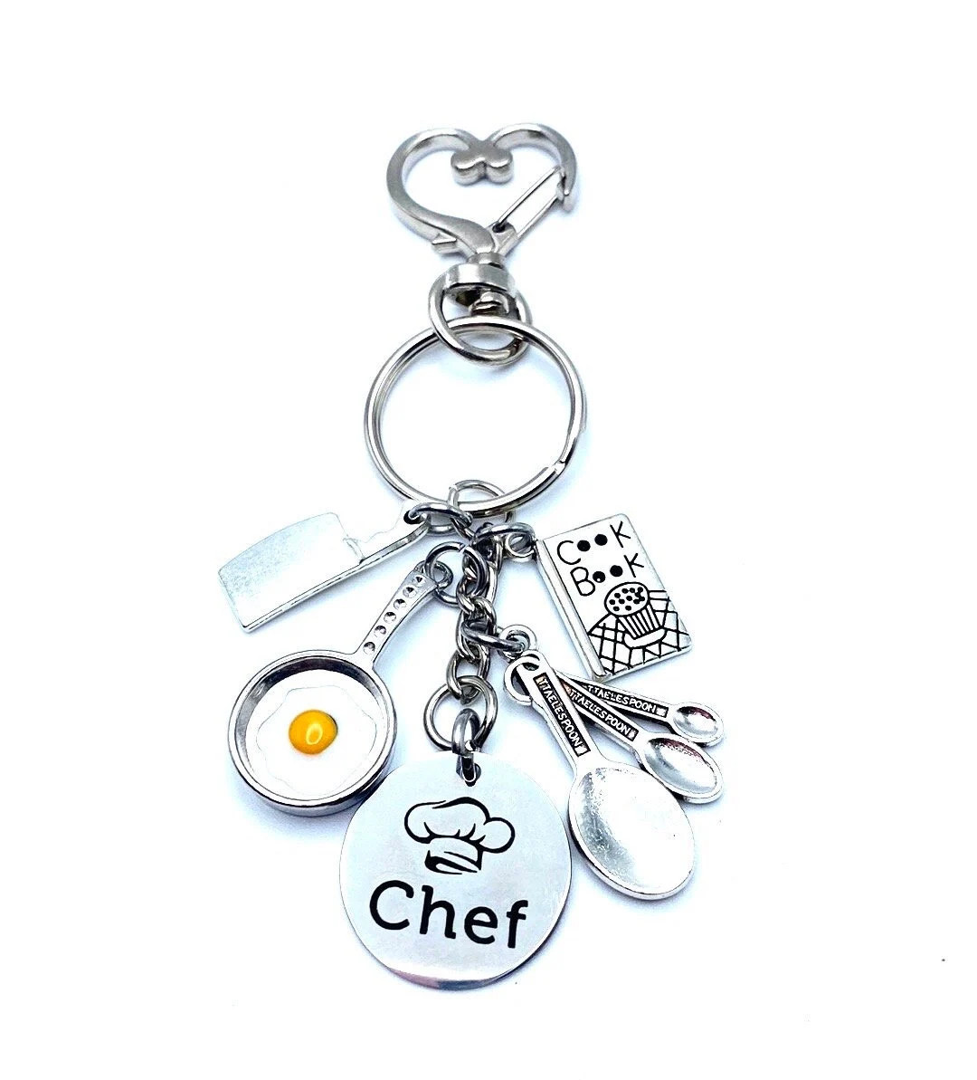 Chef Keychain Bag Charm Culinary Arts Cooking Charms - Etsy | Etsy (US)