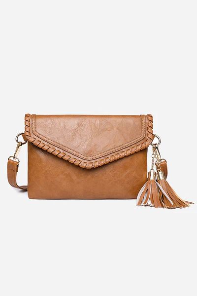 Take Me Out Faux Leather Tassel Crossbody Bag | Cupshe US