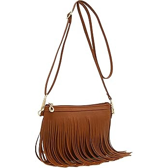 FashionPuzzle Small Fringe Crossbody Bag with Wrist Strap | Amazon (US)