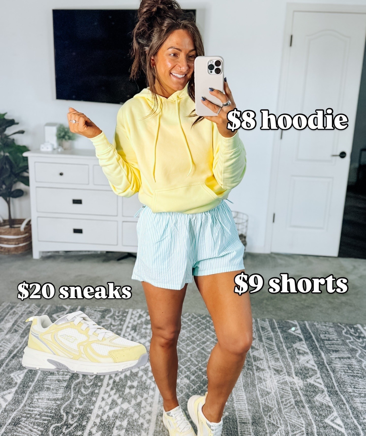 Shorts back in stock! I sized up in these. Hoodie on clearance for under $10!! Shoes are kid sizing, size down 2-2.5 (I’m a 7.5 and the 5 is great)

#LTKootd #LTKPetite #LTKSaleAlert