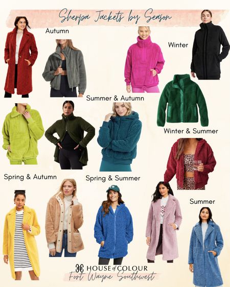 Sherpa can be dressed up or down.  These cozy and colorful jackets are perfect for the chilly months ahead! 🌷🍁❄️☀️

#LTKunder100 #LTKSeasonal #LTKunder50
