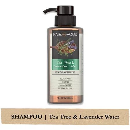 Hair Food Sulfate Free Shampoo, Tea Tree & Lavender, 10.1 Fl Oz | Walmart (US)