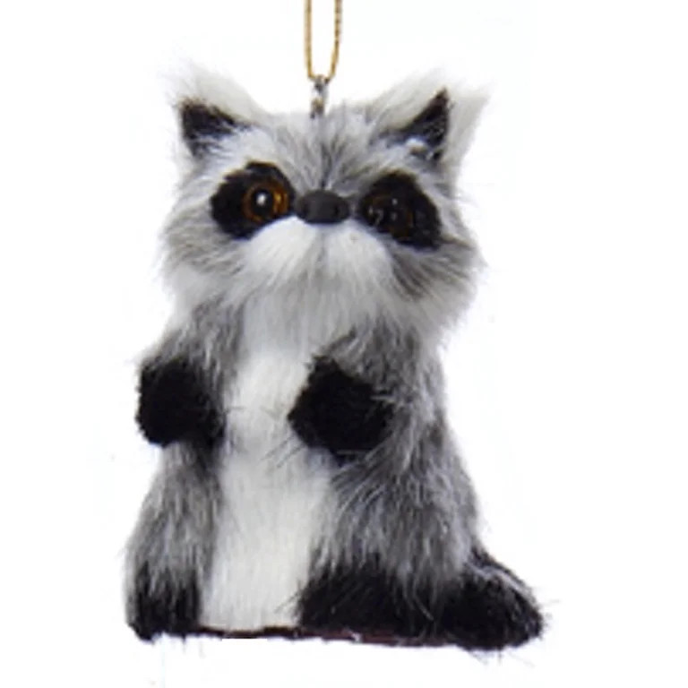 Winter Light Decorative Gray Plush Woodland Raccoon Christmas Ornaments 2.25" | Walmart (US)
