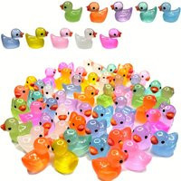 30/60/100PCS Luminous Mini Duck Micro Landscape Access Miniature Figurines Fairy Home Decoration Glow in the Dark Mixed Style | AliExpress (US)
