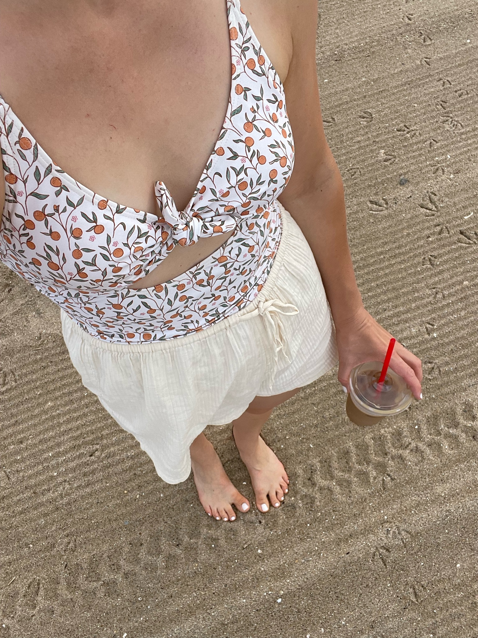 Both pieces are on sale and fit true to size! If you’re between sizes, size down on the shorts 

One piece Bathing suit, swim, swimsuit, oranges, citrus, swim shorts, beach shorts, swim
Cover up 

#LTKSaleAlert #LTKSeasonal