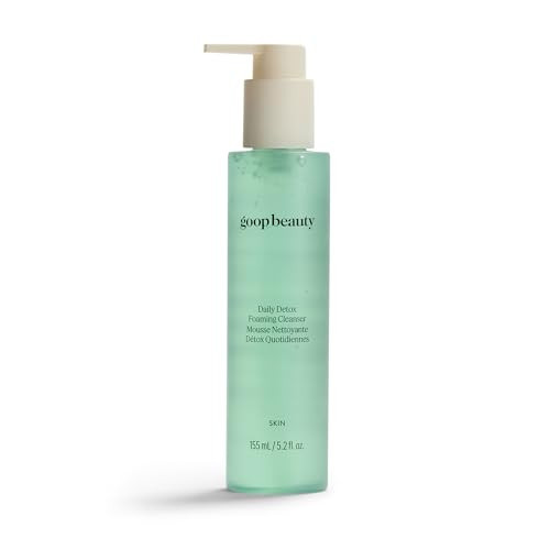 goop Beauty Daily Detox Foaming Cleanser | Hydrating Face Wash to Remove Makeup, Oil, & Dirt | Malachite, AHAs, & Glycerin | 5.2 fl oz | Amazon (US)