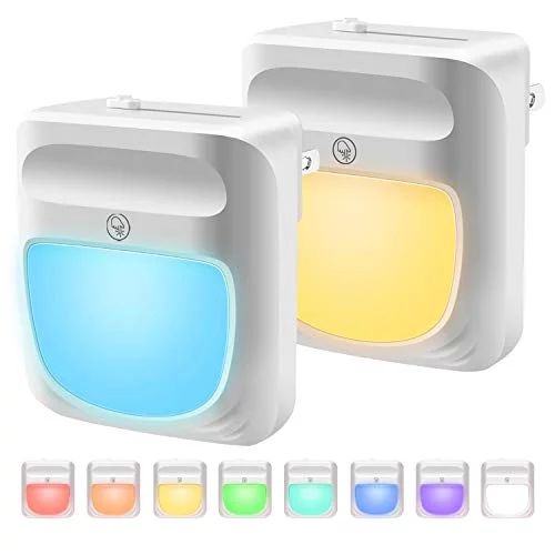Plug in Night Light for Kids Dimmable - Color Changing LED Nightlight, Dusk to Dawn, Warm White N... | Walmart (US)