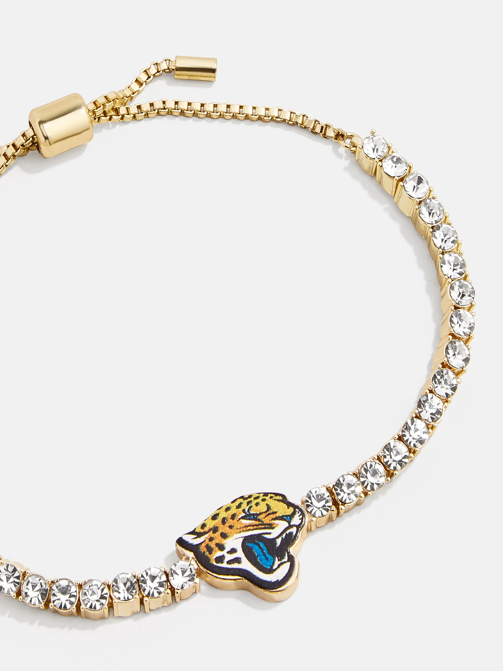 Jacksonville Jaguars NFL Gold Tennis Bracelet - Jacksonville Jaguars | BaubleBar (US)