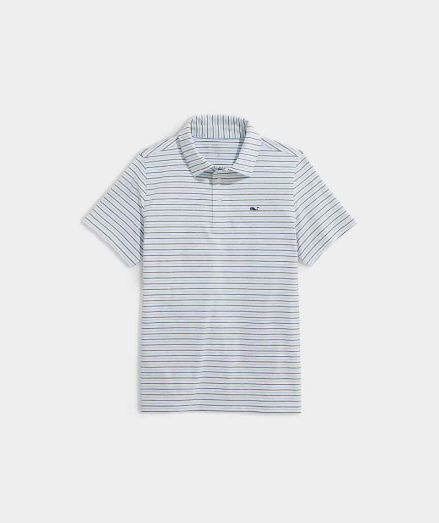 Boys' Tri-Color Bradley Stripe Sankaty Polo | vineyard vines