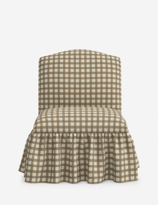 Midbury Accent Chair, Tan Gingham | Lulu and Georgia 