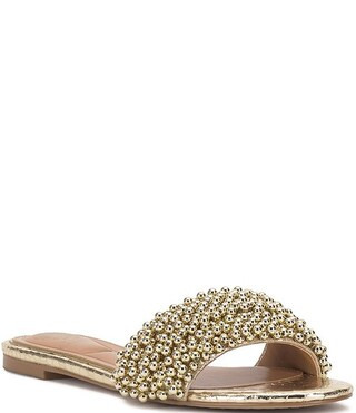 Balea Metallic Beaded Slides | Dillard's