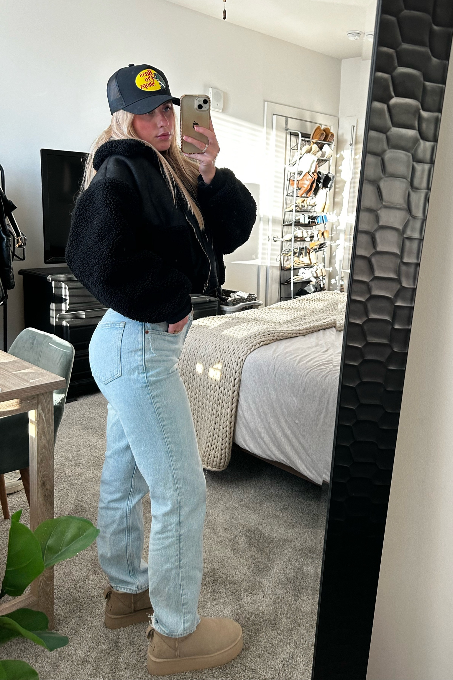 Jacket is BB Dakota - can’t find the exact one but linked a similar style below! 