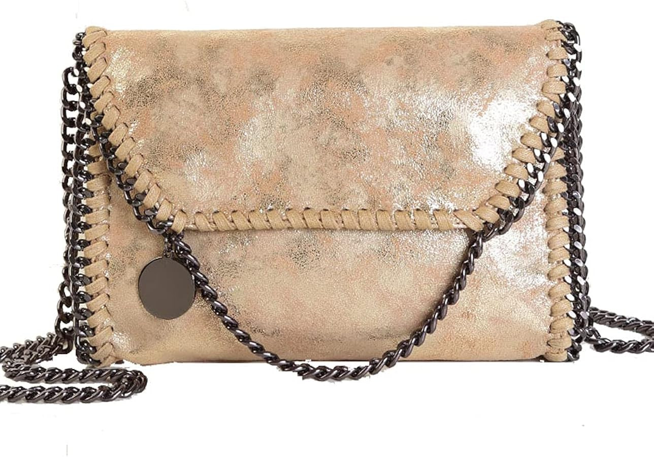 Beatfull Designer Chain Shoulder Purse for Women Soft Leather Quilted Clucth Fashion Message Cros... | Amazon (US)