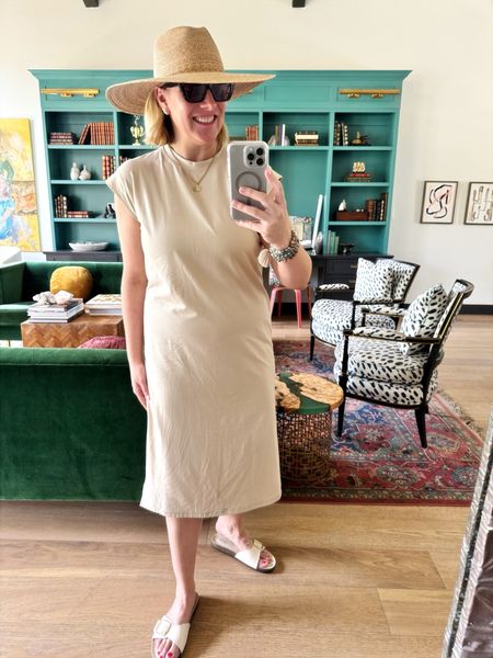 Target Summer: cotton midi dress with cap sleeves. Great for easy breezy summer. Comes in other colors! 

Runs big. Allison sized down one here and is in a small. 

#LTKStyleTip #LTKOver40 #LTKFindsUnder50